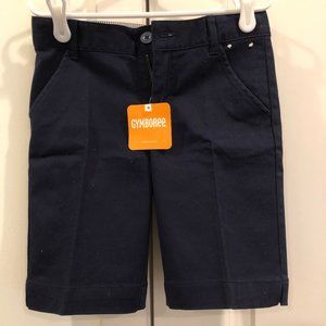 Gymboree Girls Chino Shorts - Uniform - Navy Slate